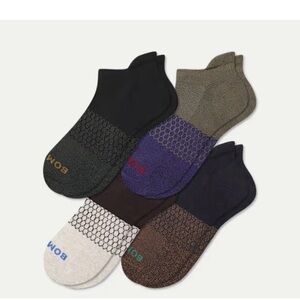 Bombas Men's Marl Ankle Sock 4-Pack Large NWT